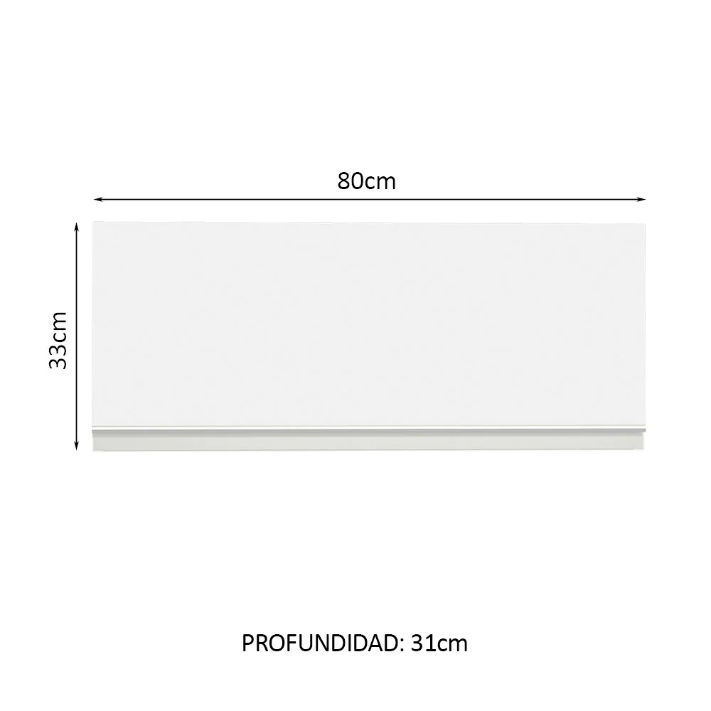 Alacena 1 Puerta Rebatible Madesa - 80 Cm - Image 3