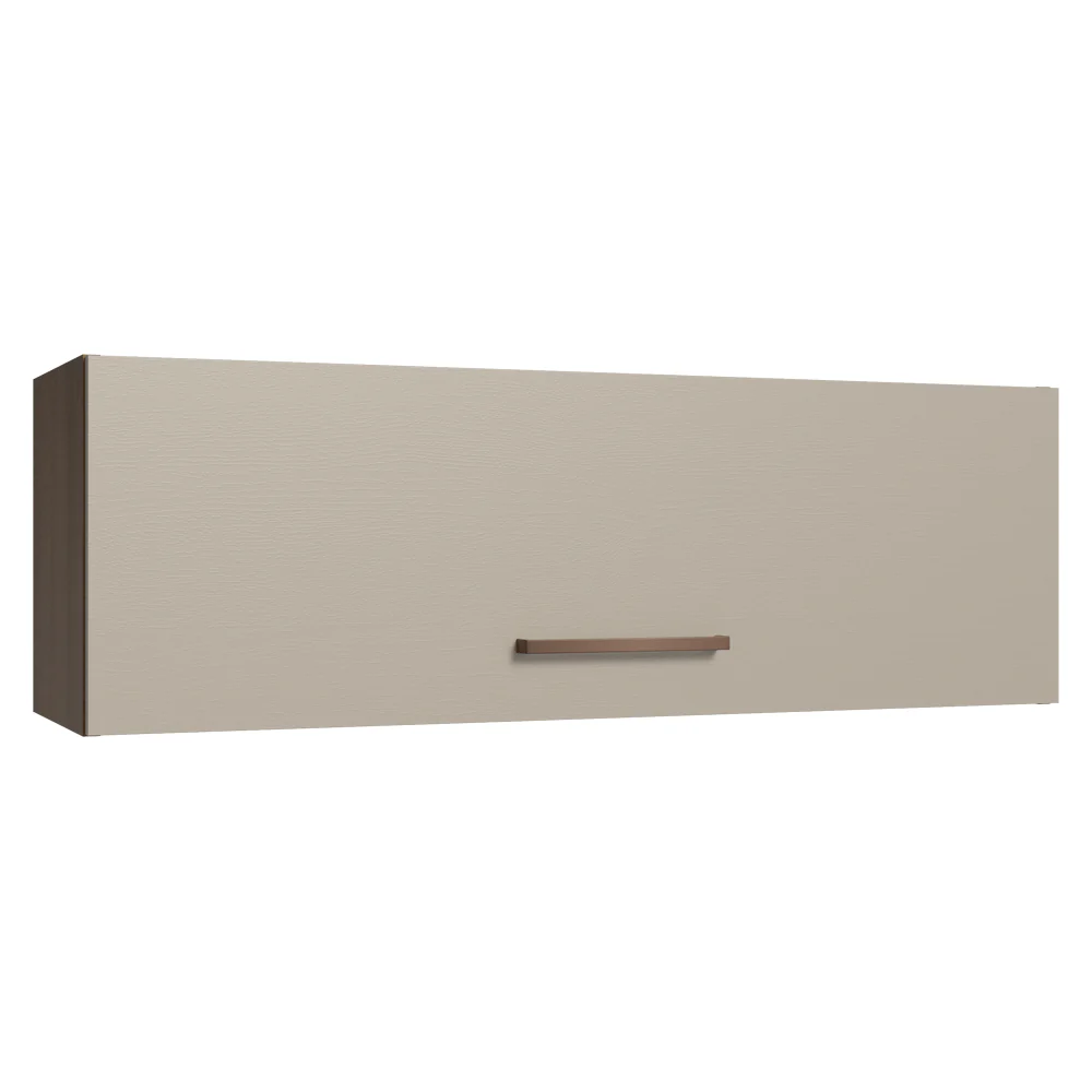 Alacena 100 cm 1 Puerta Rebatible Marrón/Crema Agata Madesa