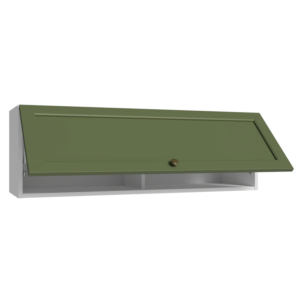 Alacena 100 cm 1 Puerta Vik Blanco/Verde - Image 4