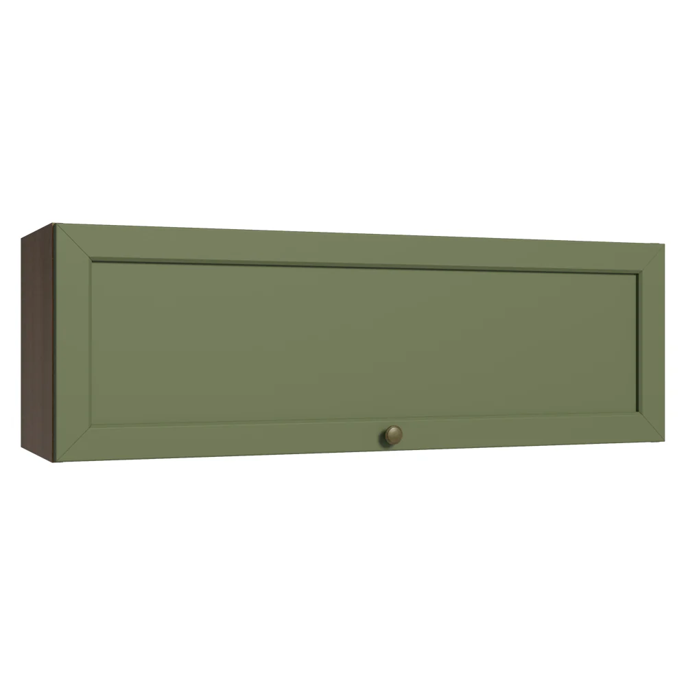 Alacena 100 cm 1 Puerta Vik Marrón/Verde