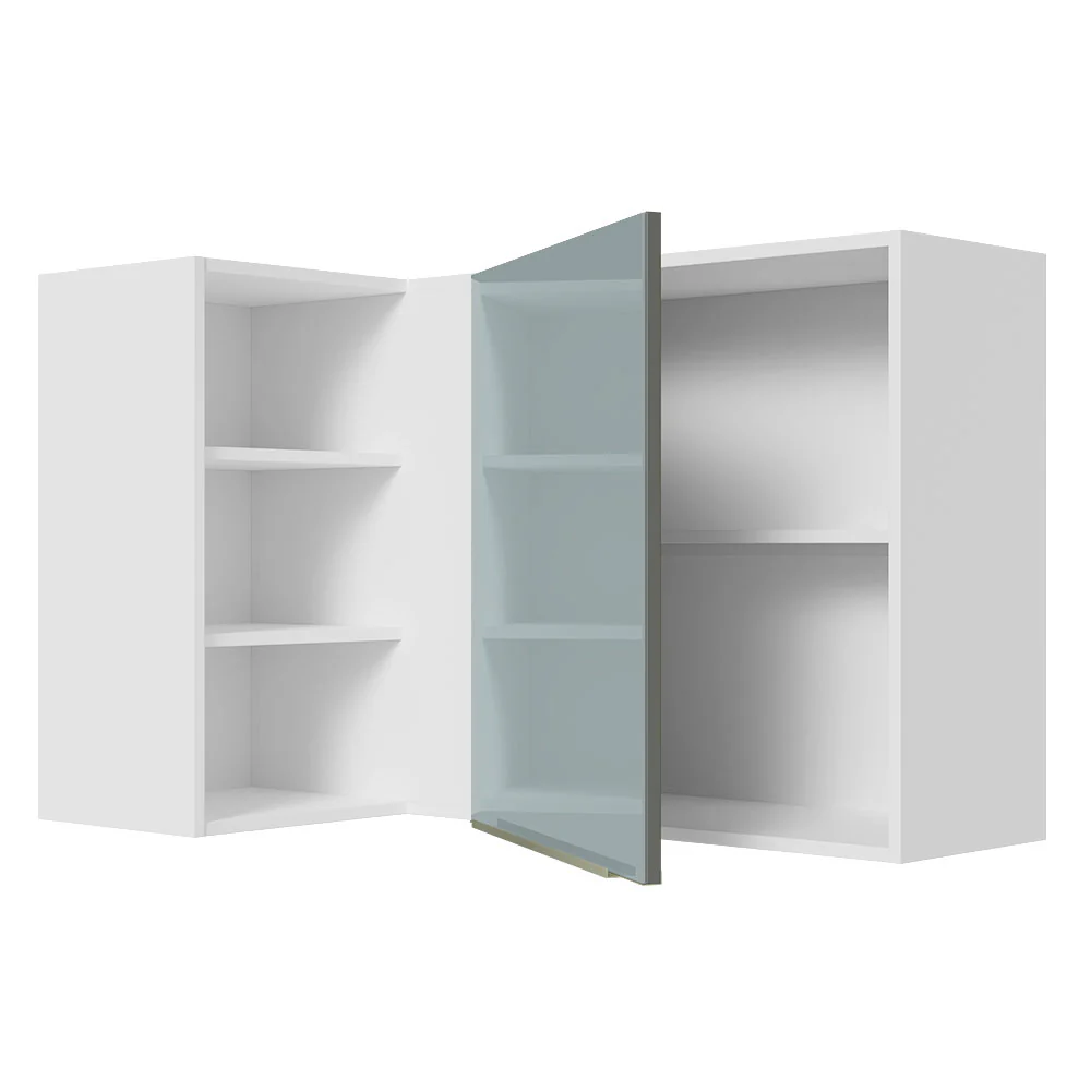 Alacena 102 cm 1 Puerta Lux Blanco/Gris - Image 8
