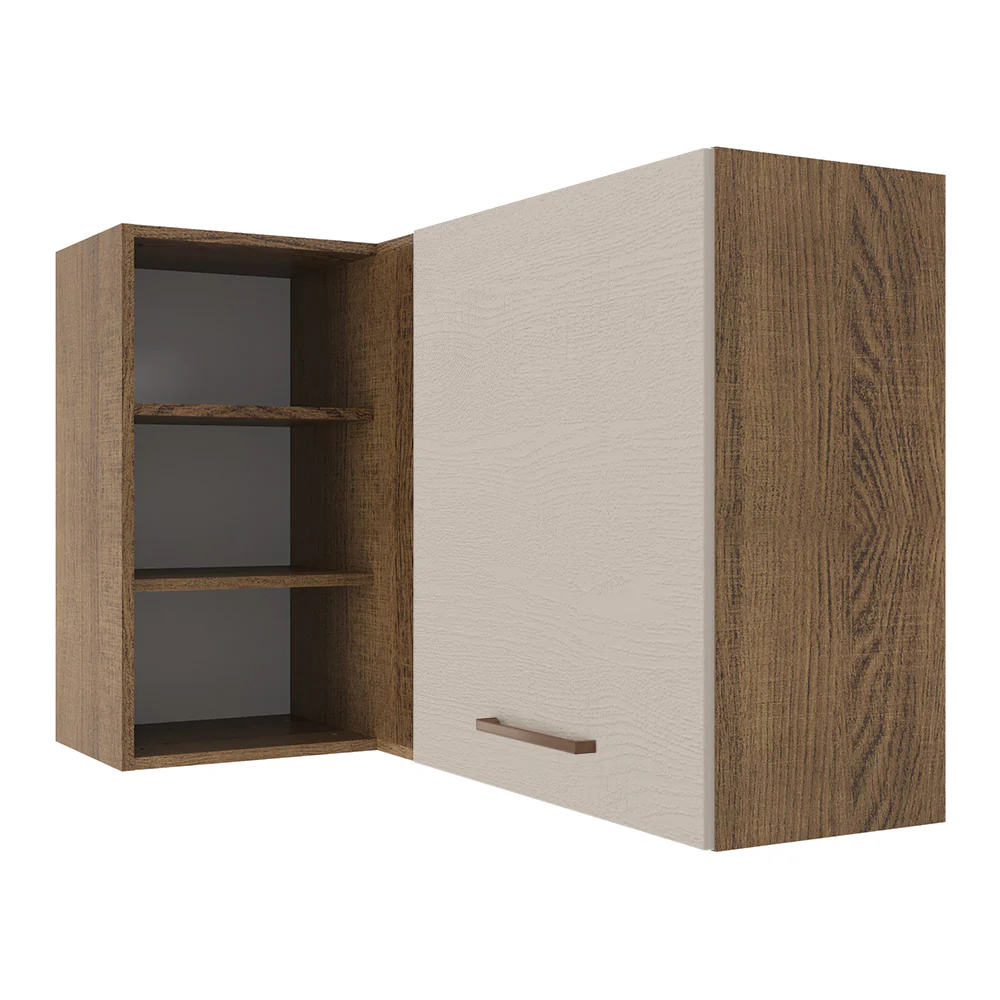 Alacena 102 cm Agata Marrón/Crema