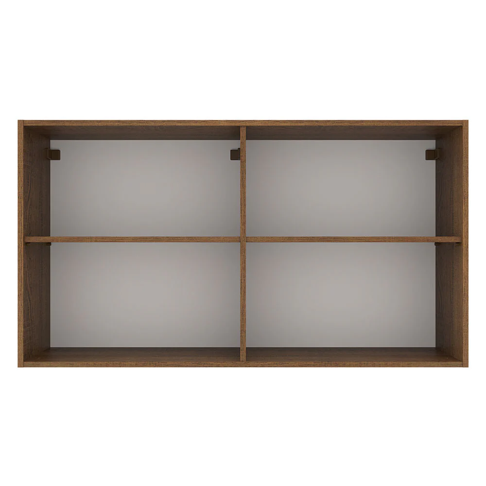 Alacena 120 cm 2 Puertas Agata Marrón/Crema - Image 7