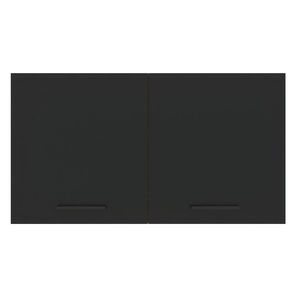 Alacena 120 cm 2 Puertas Agata Marrón/Negro - Image 5