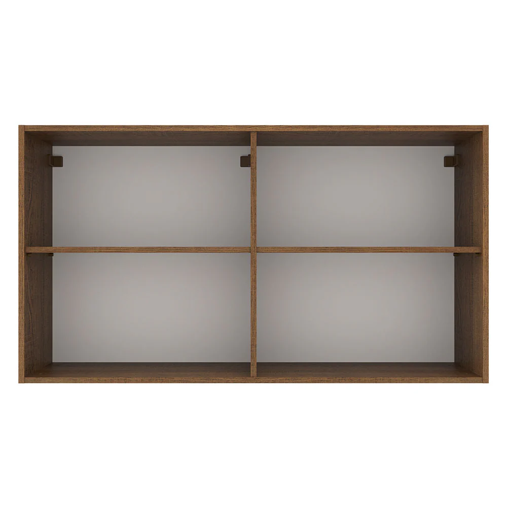 Alacena 120 cm 2 Puertas Agata Marrón/Negro - Image 7
