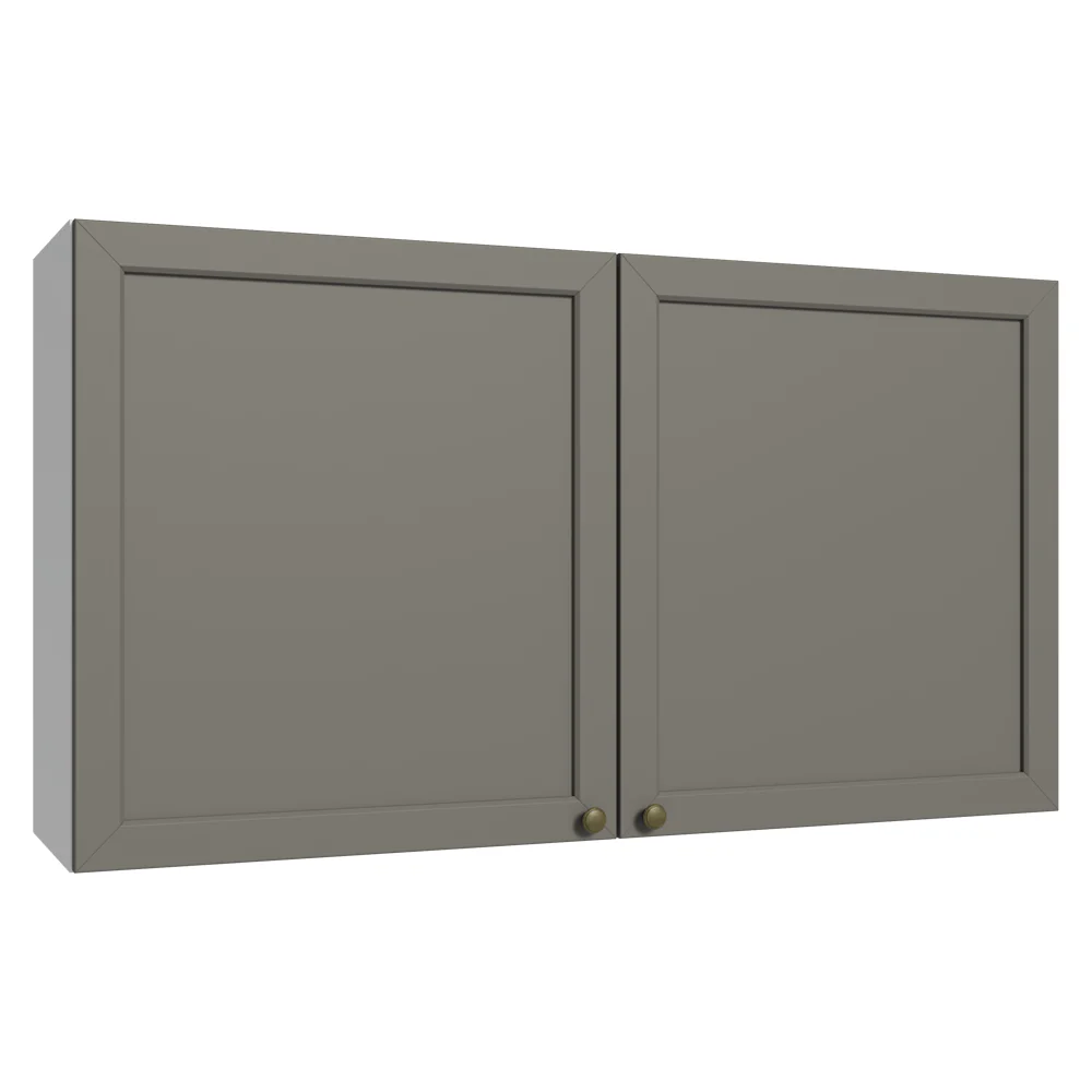 Alacena 120 cm 2 Puertas Blanco/Gris Vik Madesa