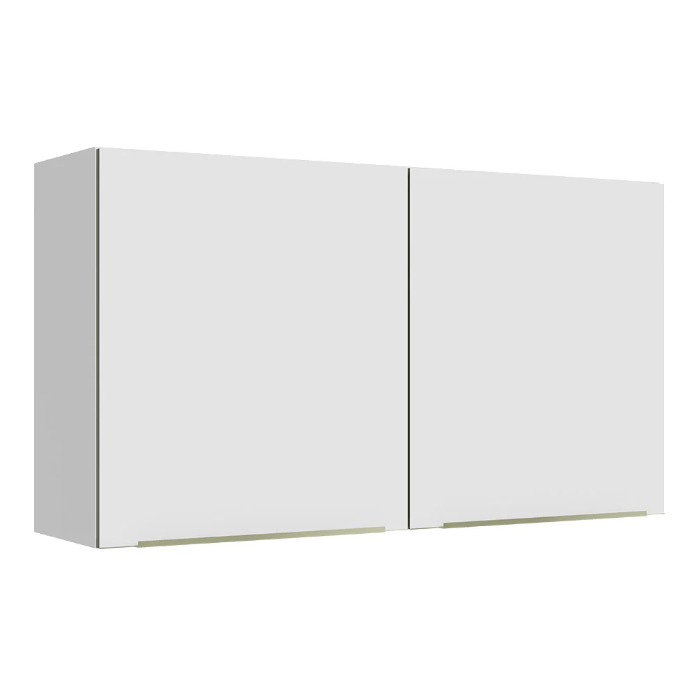 Alacena 120 cm 2 Puertas Lux Blanco/Blanco