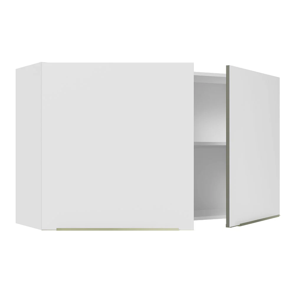 Alacena 120 cm 2 Puertas Lux Blanco/Blanco - Image 6