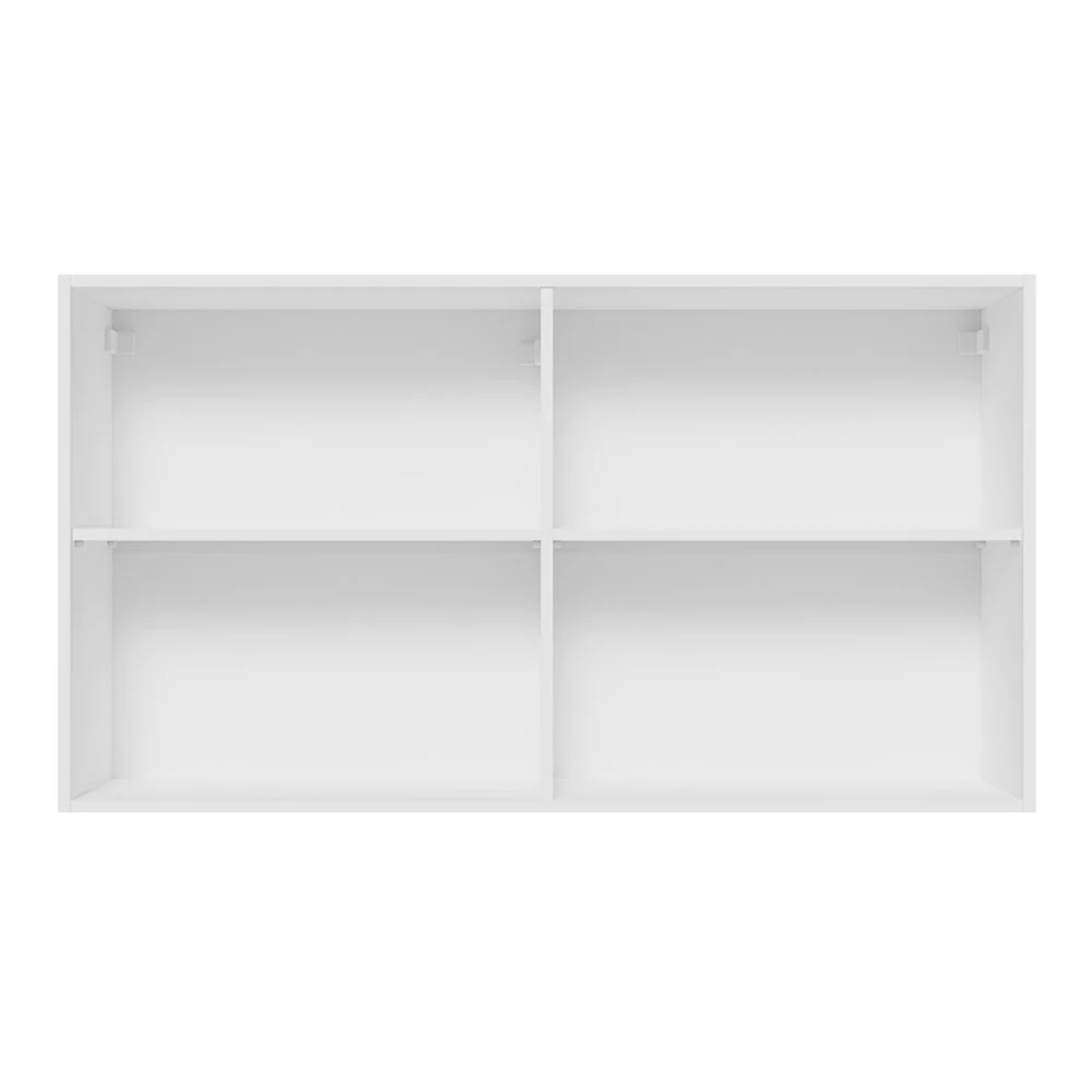 Alacena 120 cm 2 Puertas Lux Blanco/Blanco - Image 9
