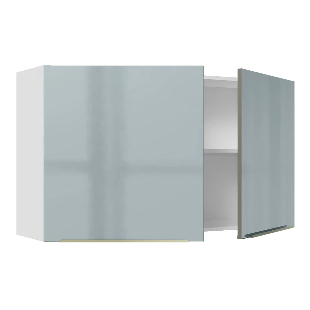 Alacena 120 cm 2 Puertas Lux Blanco/Gris - Image 5
