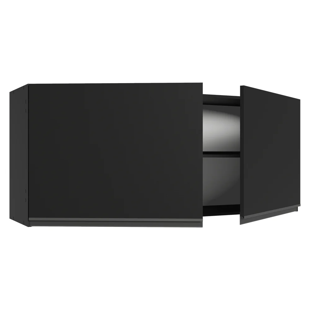 Alacena 120 cm 2 Puertas Negro Nice Madesa - Image 7