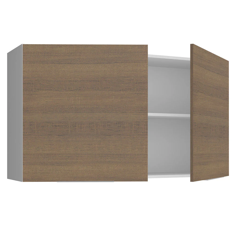 Alacena 120 cm 2 Puertas Stella Blanco/Marrón - Image 6