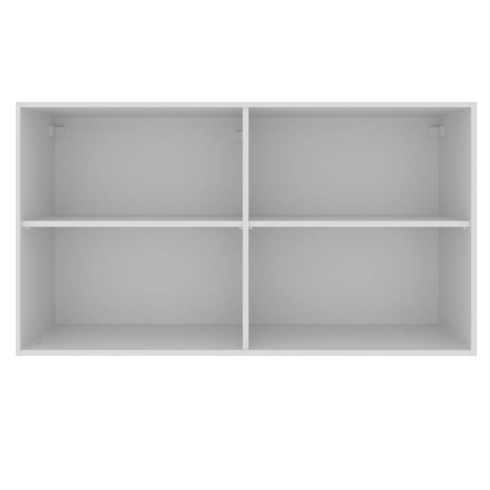 Alacena 120 cm 2 Puertas Stella Blanco/Marrón - Image 7