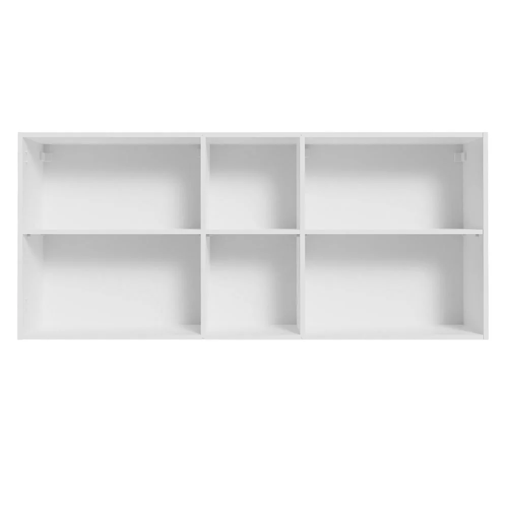 Alacena 150 cm 2 Puertas 2 Nichos Agata Blanco/Crema - Image 8