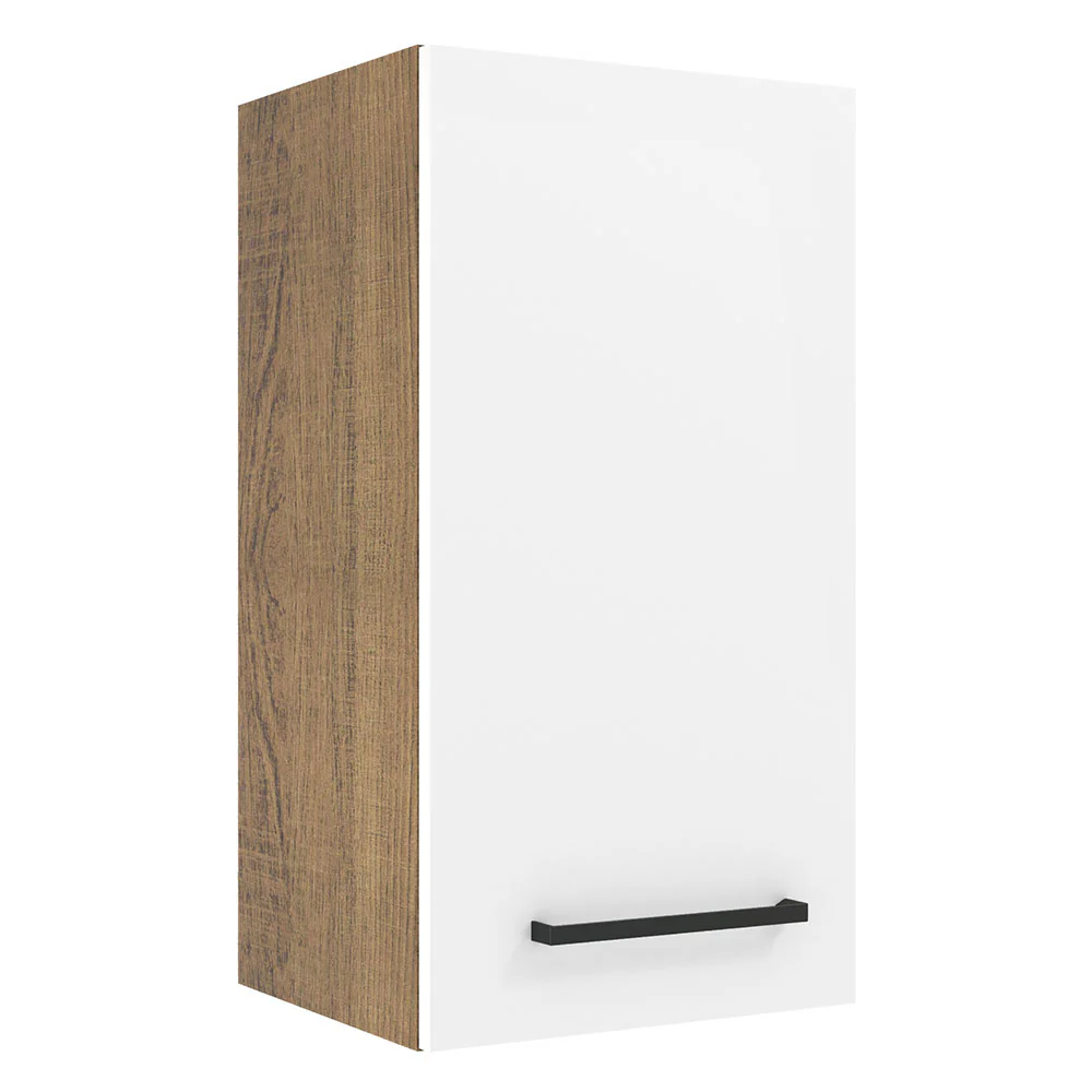 Alacena 35 cm 1 Puerta Agata Marrón/Blanco