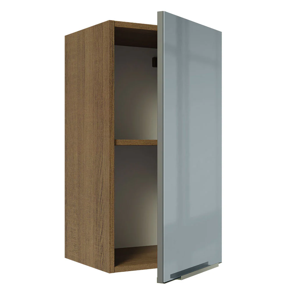 Alacena 35 cm 1 Puerta Lux Marrón/Gris - Image 7