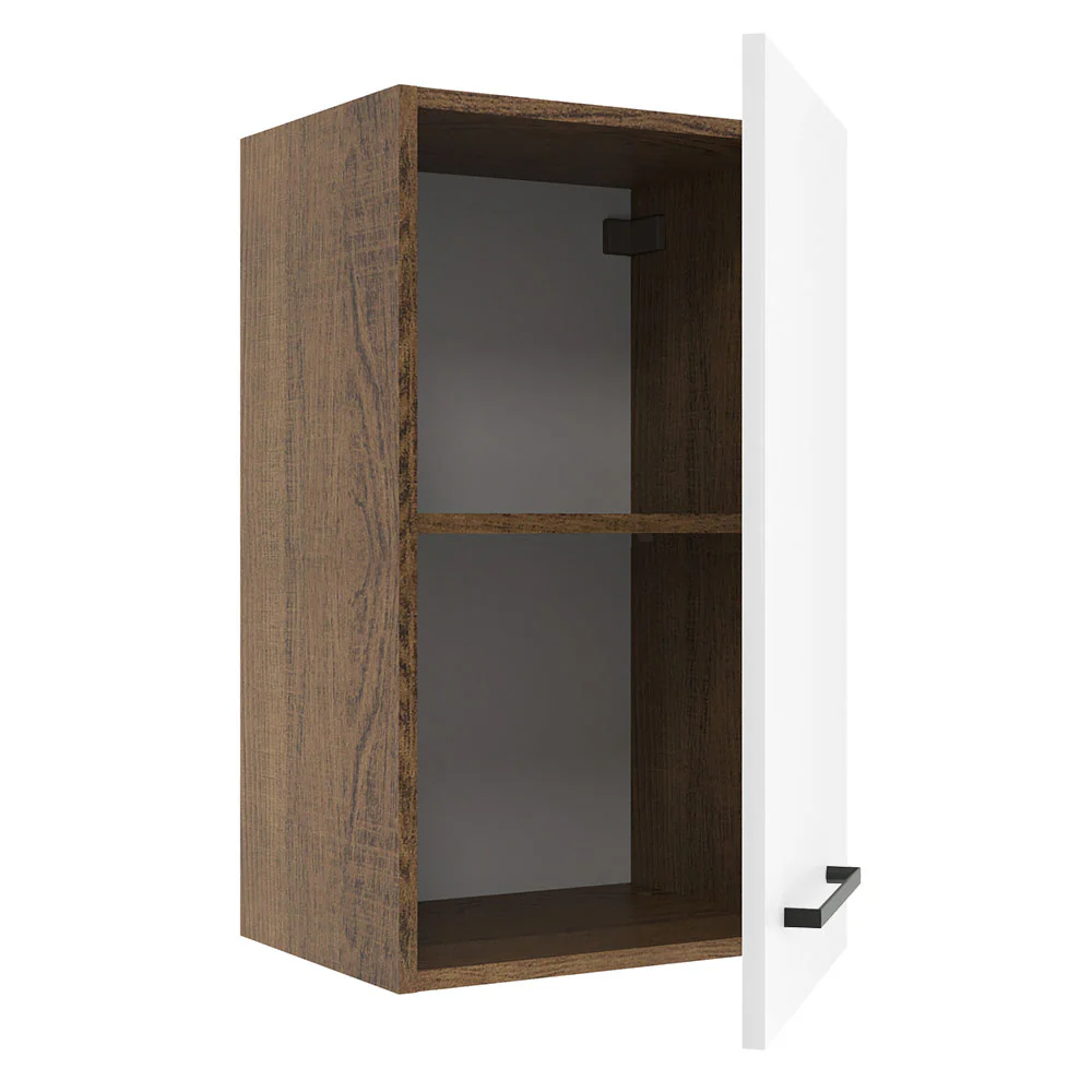 Alacena 40 cm 1 Puerta Agata Marrón/Blanco - Image 6