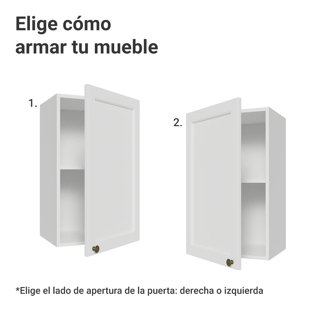 Alacena 40 cm 1 Puerta Blanco Vik Madesa - Image 5