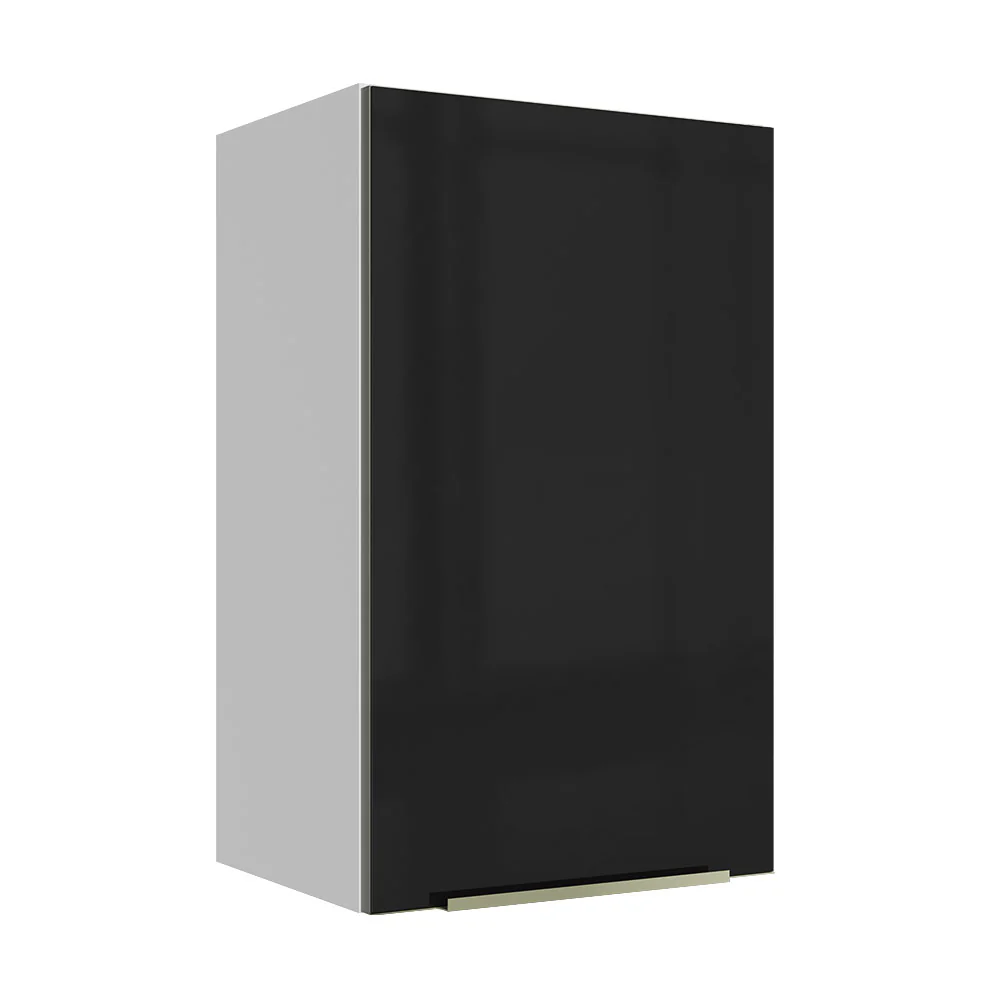 Alacena 40 cm 1 Puerta Lux Blanco/Negro