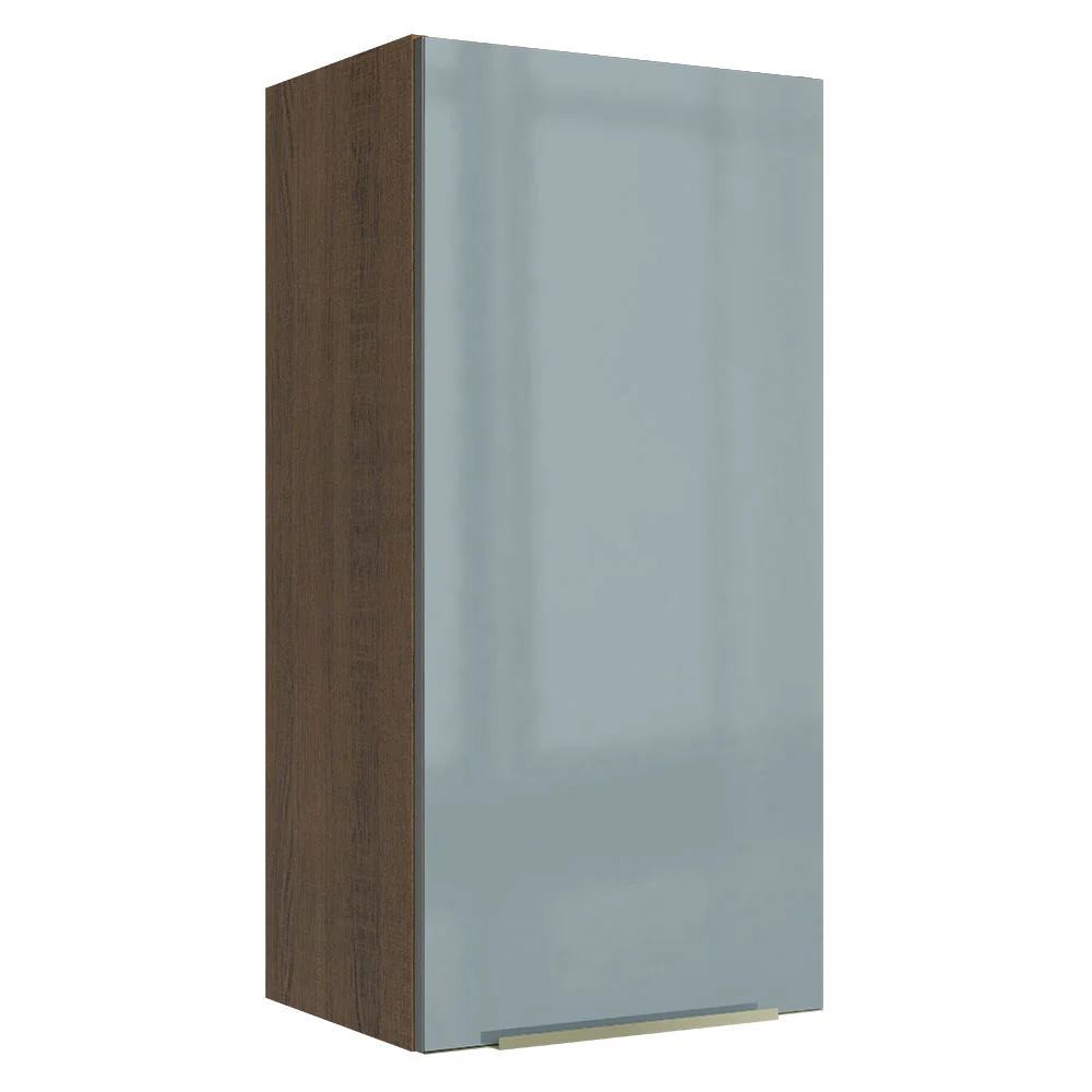 Alacena 40 cm 1 Puerta Lux Marrón/Gris