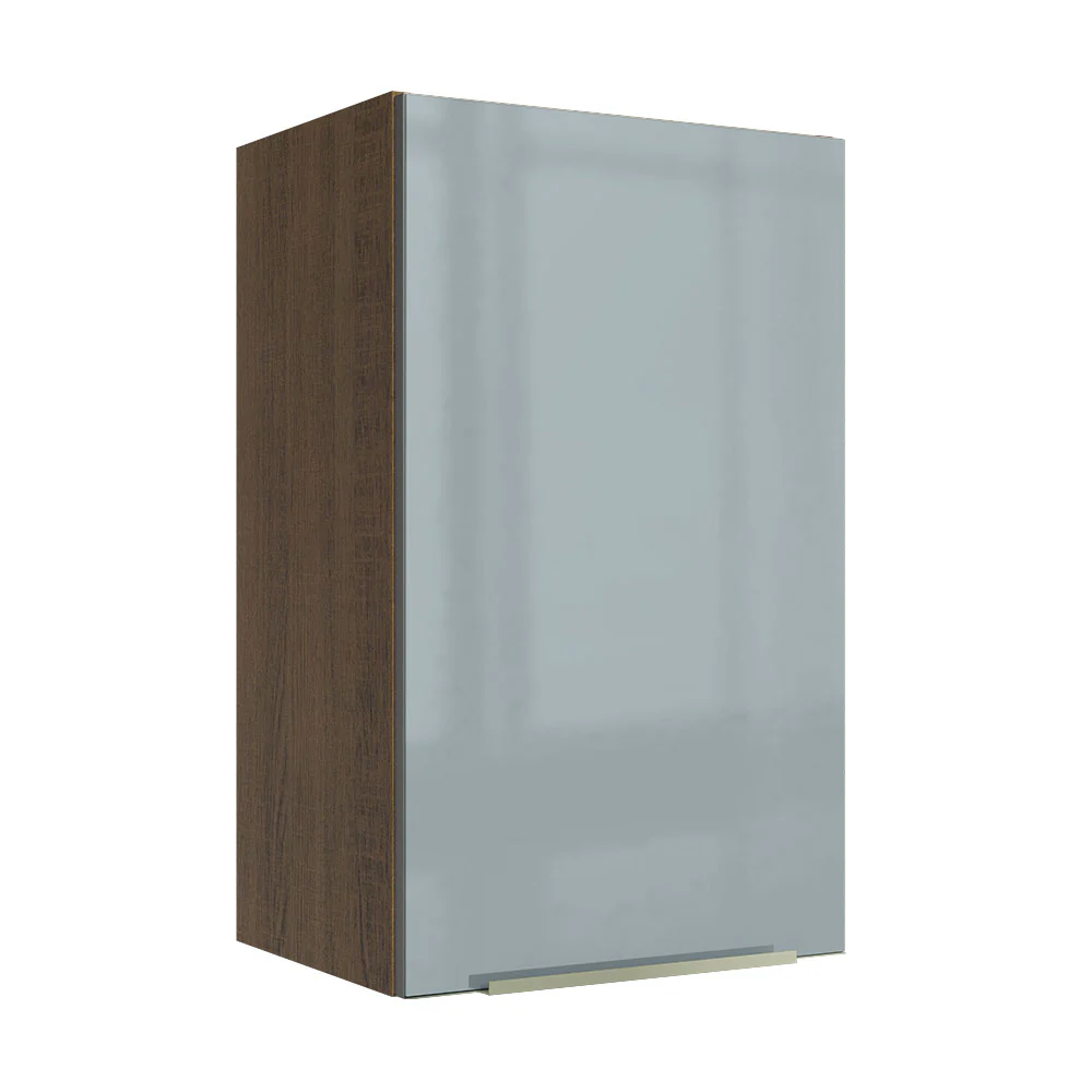 Alacena 40 cm 1 Puerta Lux Marrón/Gris