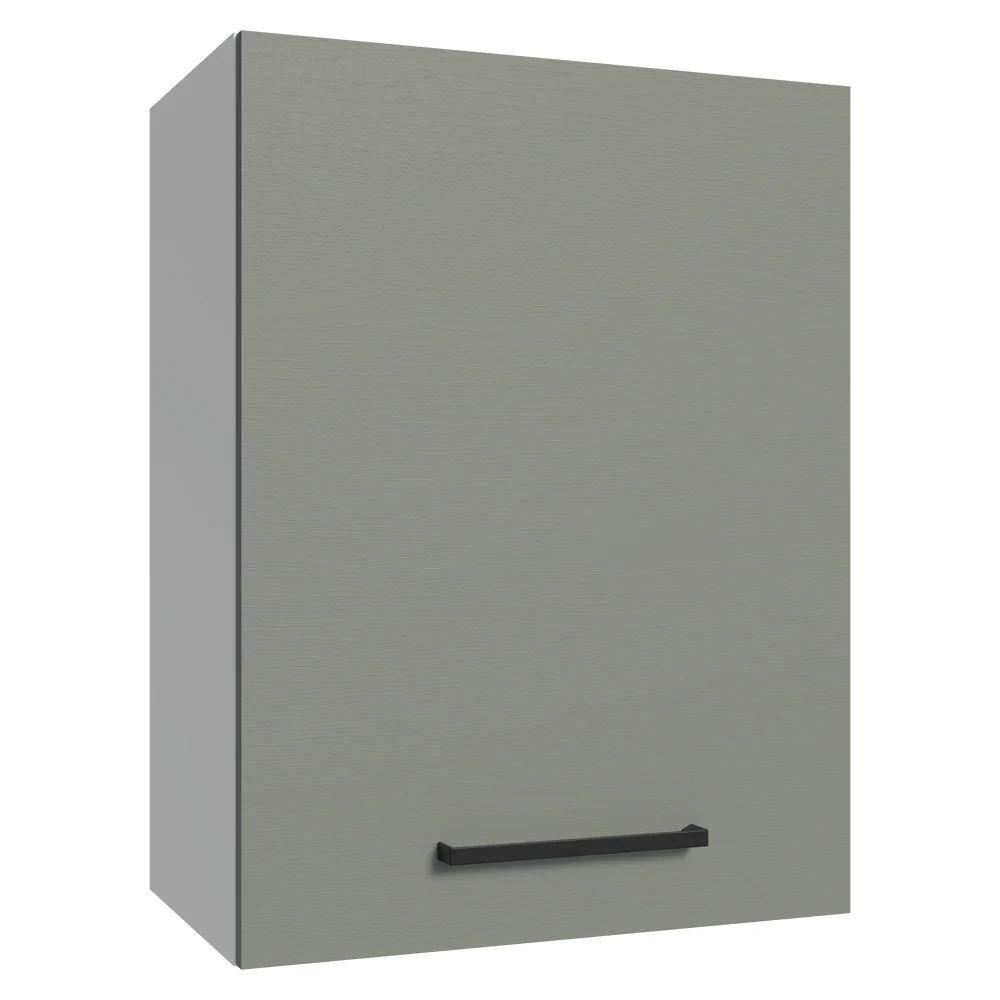 Alacena 50 cm 1 Puerta Agata Blanco/Gris