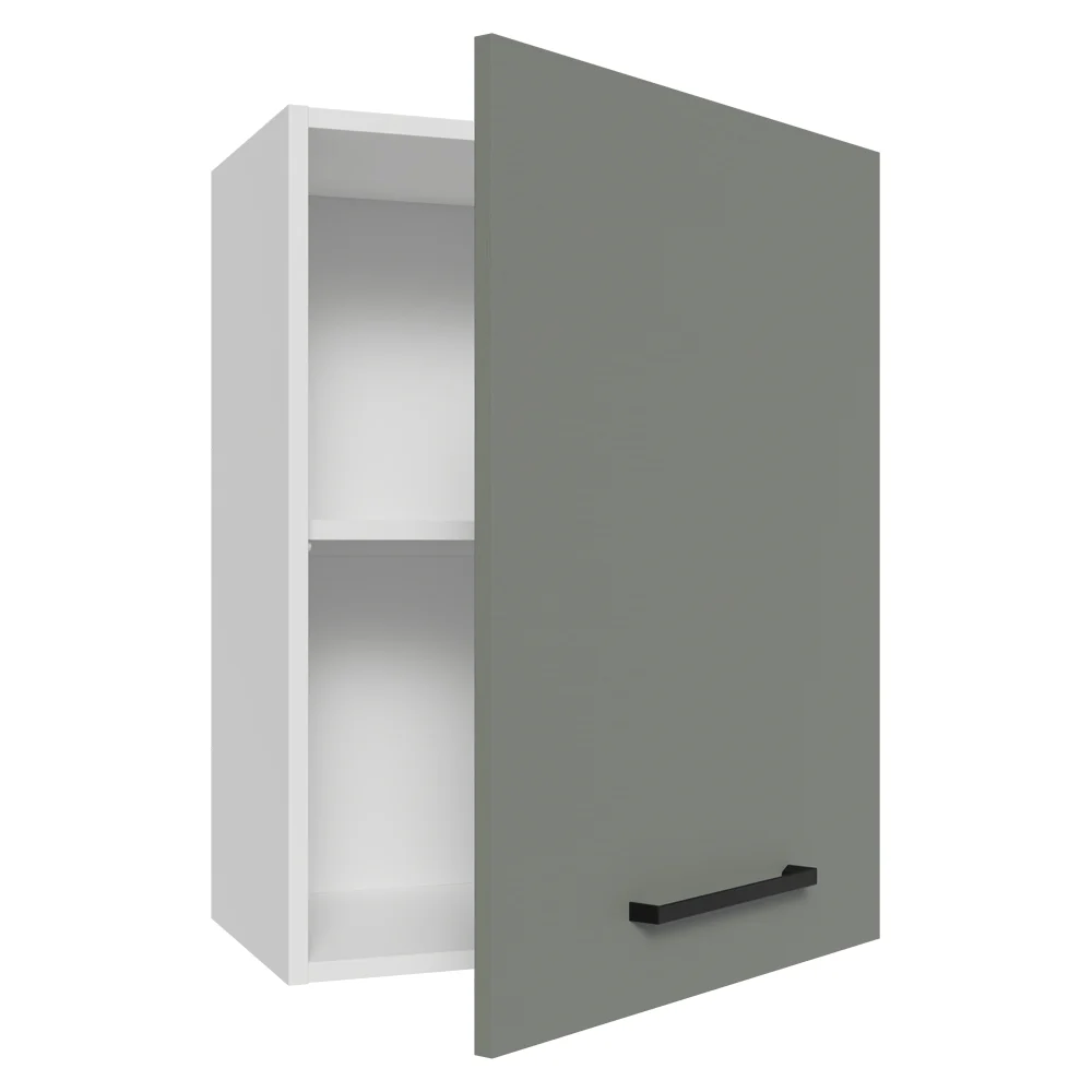Alacena 50 cm 1 Puerta Agata Blanco/Gris - Image 6
