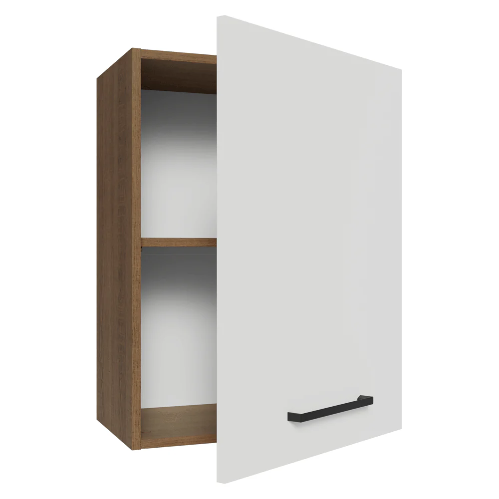 Alacena 50 cm 1 Puerta Agata Marrón/Blanco - Image 6