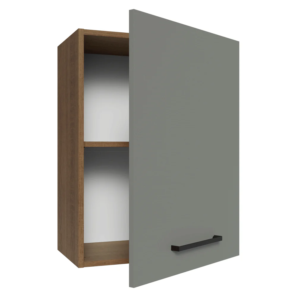 Alacena 50 cm 1 Puerta Agata Marrón/Gris - Image 6