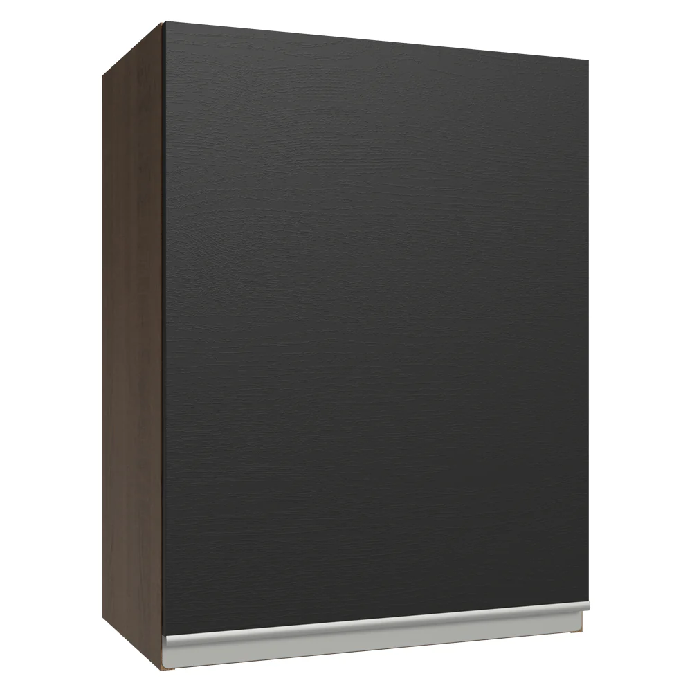 Alacena 50 cm 1 Puerta Glamy Marrón/Negro