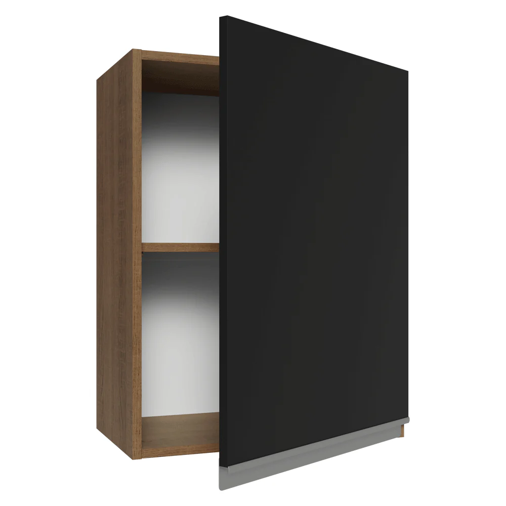 Alacena 50 cm 1 Puerta Glamy Marrón/Negro - Image 6