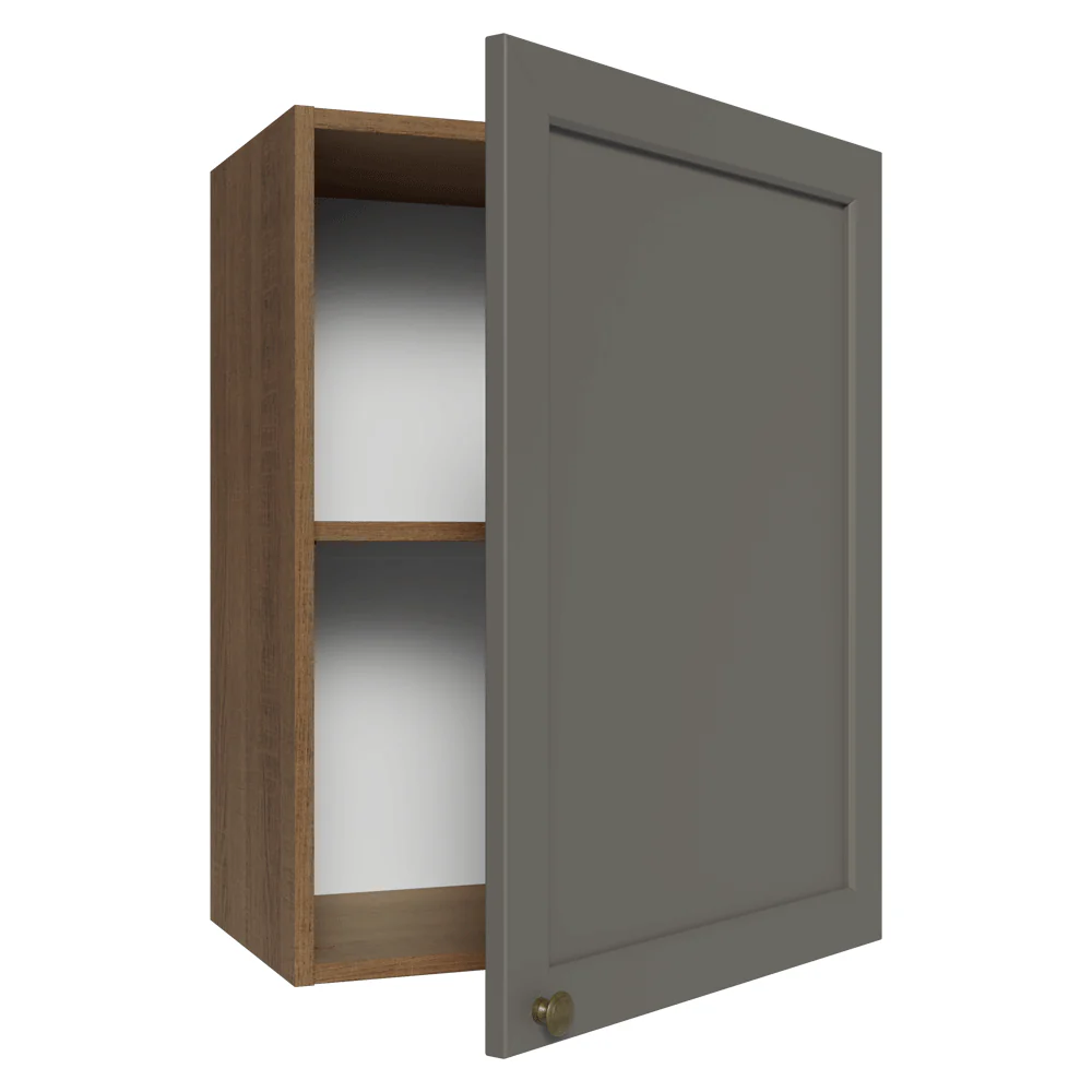 Alacena 50 cm 1 Puerta Vik Marrón/Gris - Image 6