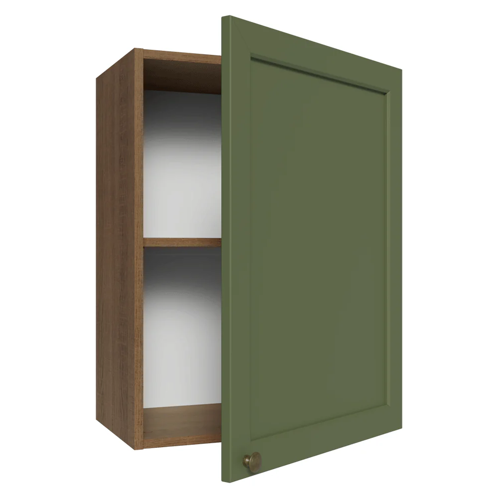 Alacena 50 cm 1 Puerta Vik Marrón/Verde - Image 6
