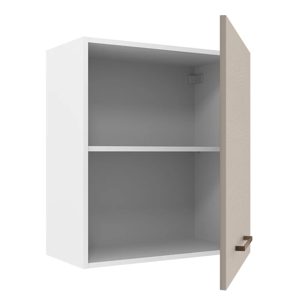 Alacena 60 cm 1 Puerta Agata Blanco/Crema - Image 4