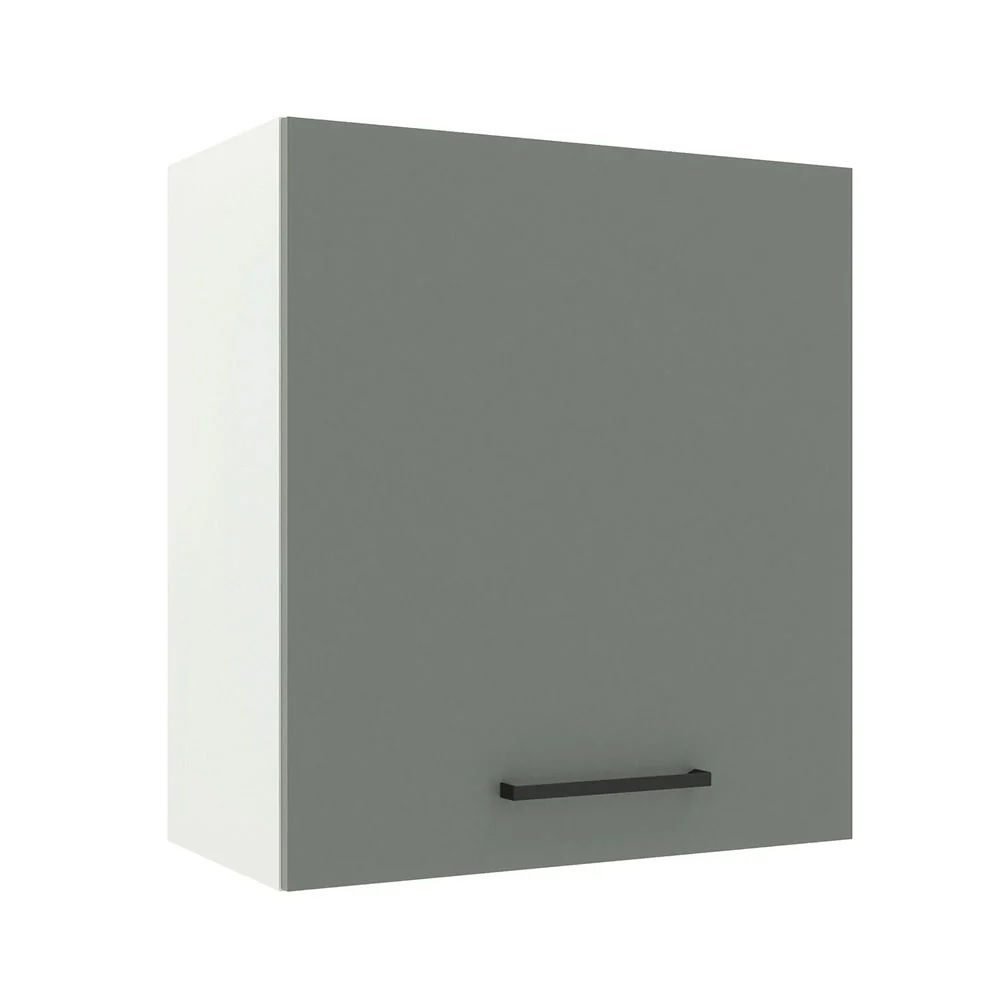 Alacena 60 cm 1 Puerta Agata Blanco/Gris