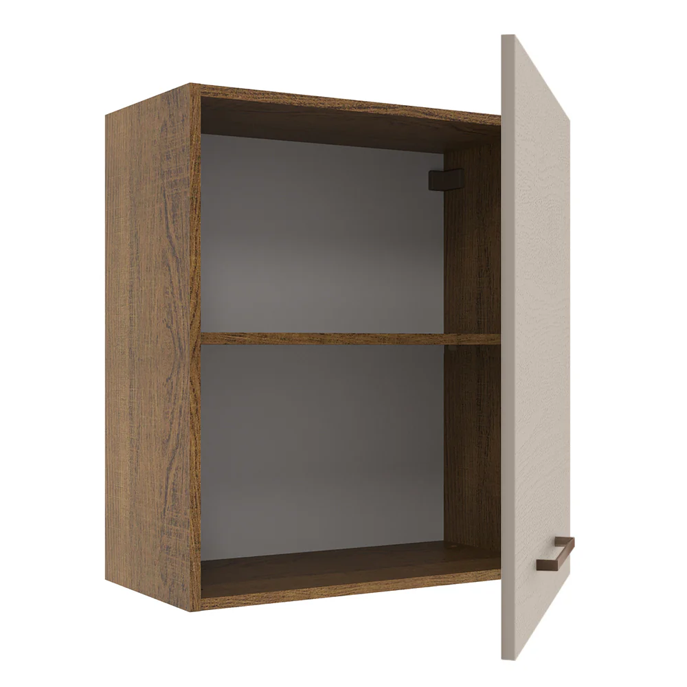Alacena 60 cm 1 Puerta Agata Marrón/Crema - Image 5