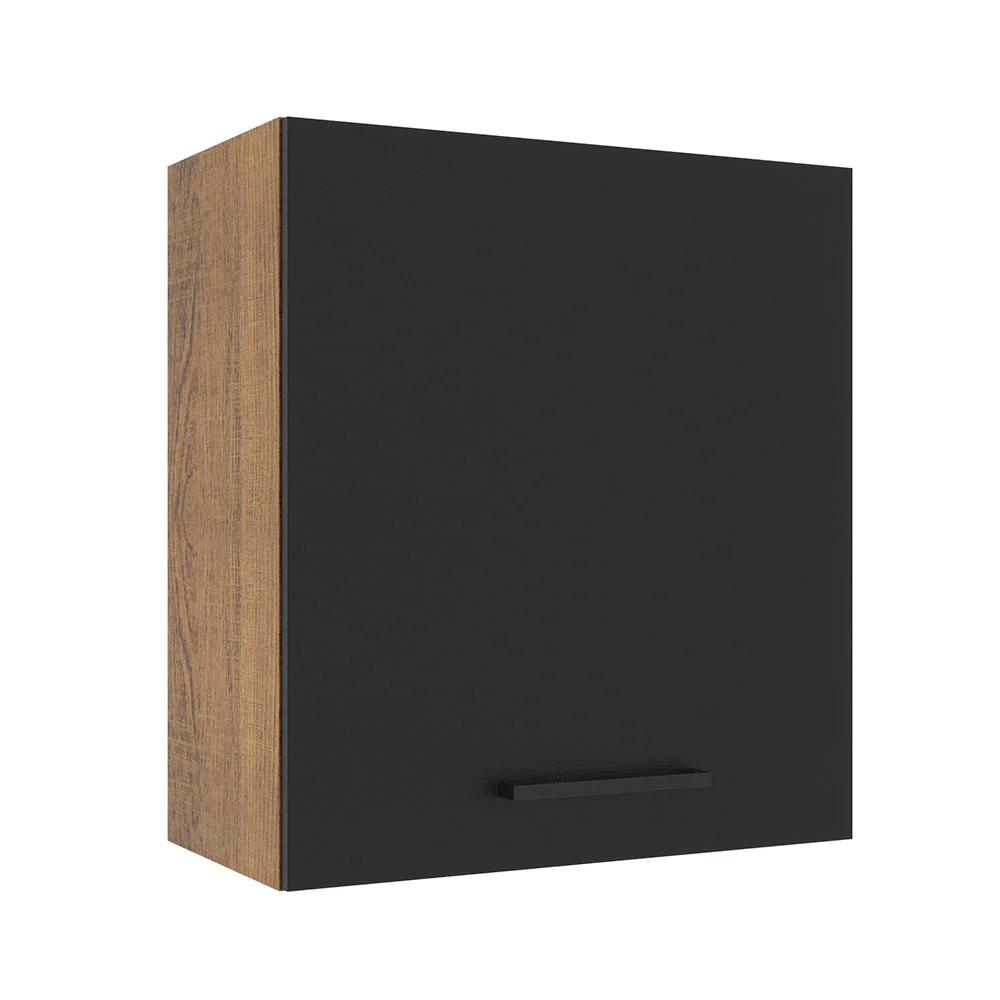 Alacena 60 cm 1 Puerta Agata Marrón/Negro