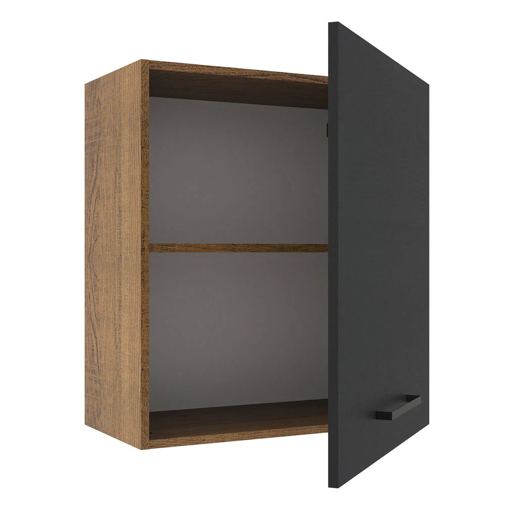 Alacena 60 cm 1 Puerta Agata Marrón/Negro - Image 6