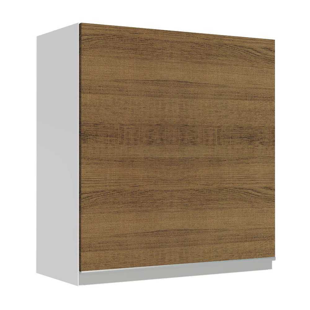 Alacena 60 cm 1 Puerta Glamy Blanco/Marrón