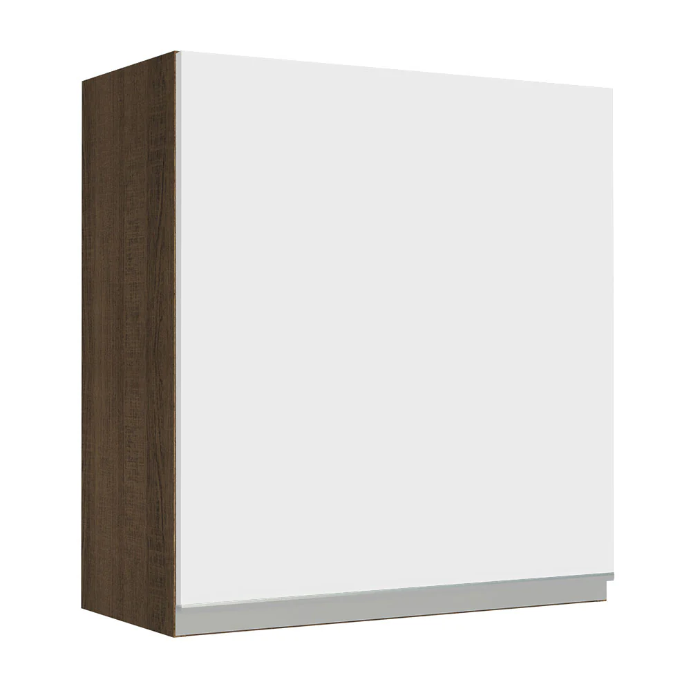 Alacena 60 cm 1 Puerta Glamy Marrón/Blanco
