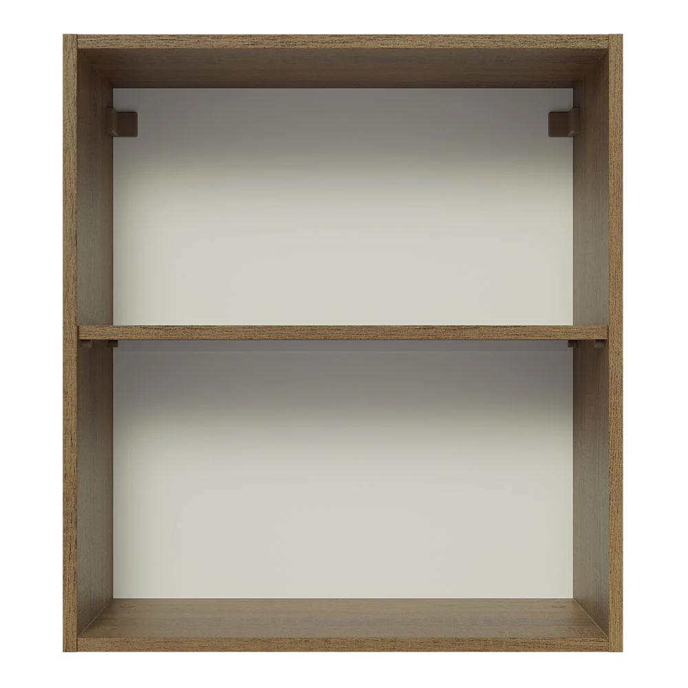 Alacena 60 cm 1 Puerta Glamy Marrón/Blanco - Image 8