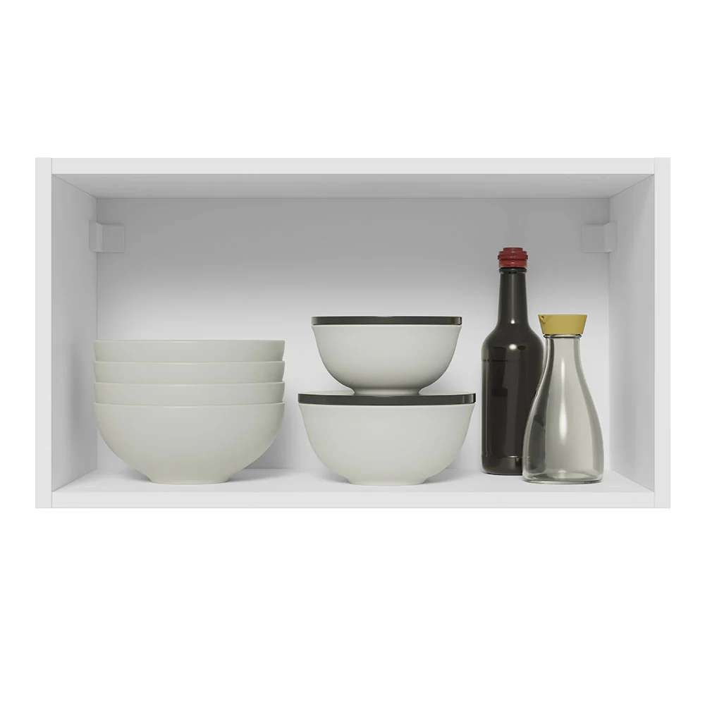 Alacena 60 cm 1 Puerta Lux Blanco/Negro - Image 7