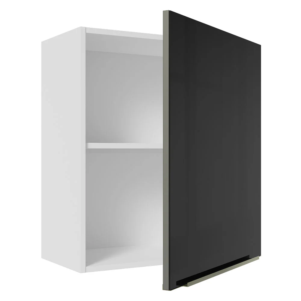 Alacena 60 cm 1 Puerta Lux Blanco/Negro - Image 6