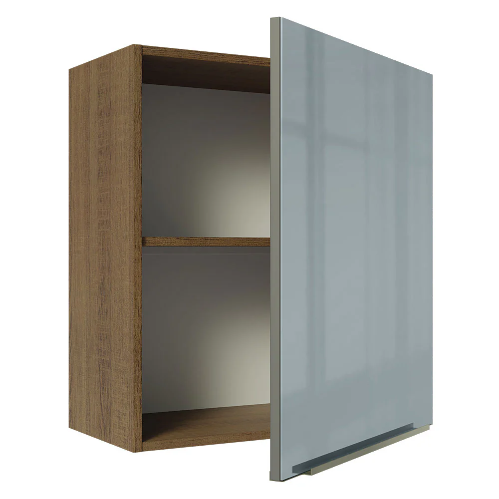 Alacena 60 cm 1 Puerta Lux Marrón/Gris - Image 8