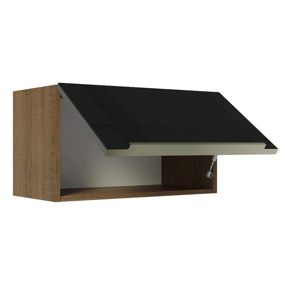 Alacena 60 cm 1 Puerta Lux Marrón/Negro - Image 8