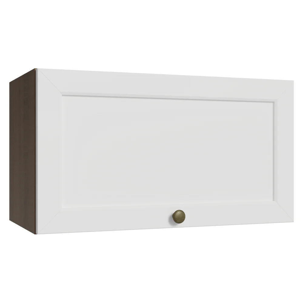 Alacena 60 cm 1 Puerta Puerta Rebatible Marrón/Blanco Vik Madesa