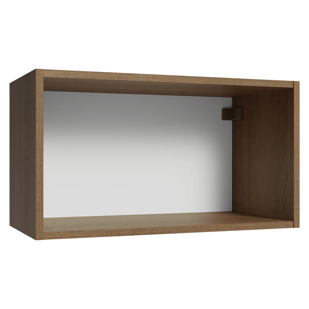 Alacena 60 cm 1 Puerta Puerta Rebatible Marrón/Blanco Vik Madesa - Image 9