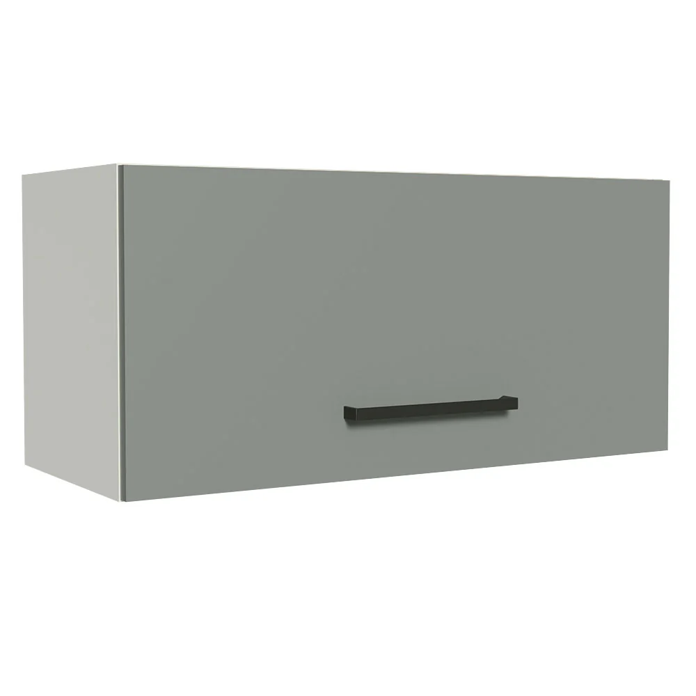 Alacena 70 cm 1 Puerta Agata Blanco/Gris