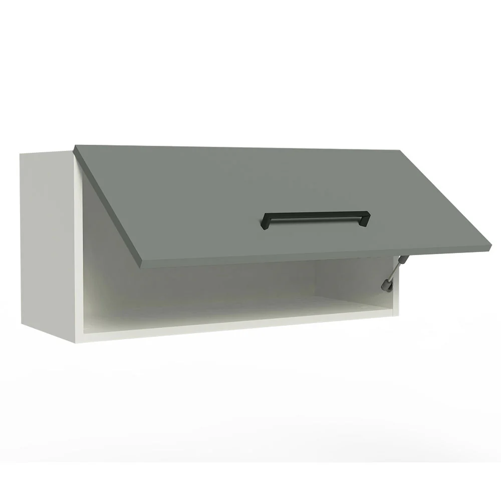 Alacena 70 cm 1 Puerta Agata Blanco/Gris - Image 5