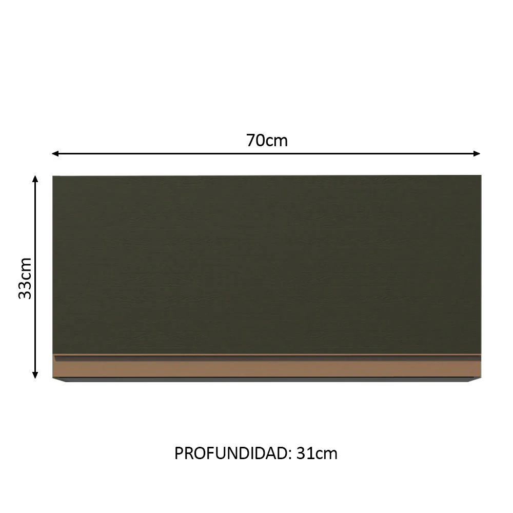 Alacena 70 cm 1 Puerta Reims Negro - Image 2